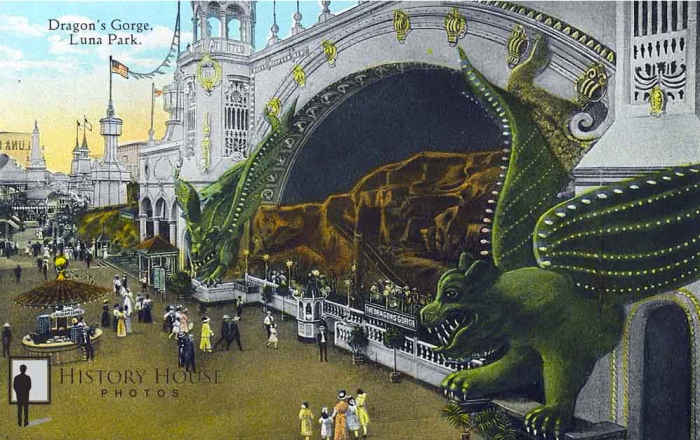 Dragon's Gorge, Luna Park, Coney Island, c.1905.