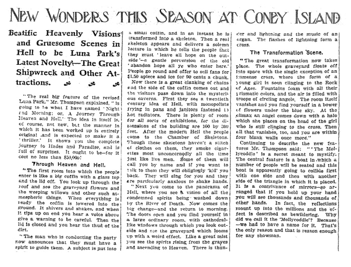 Article from the New York Times, April 21st 1907.